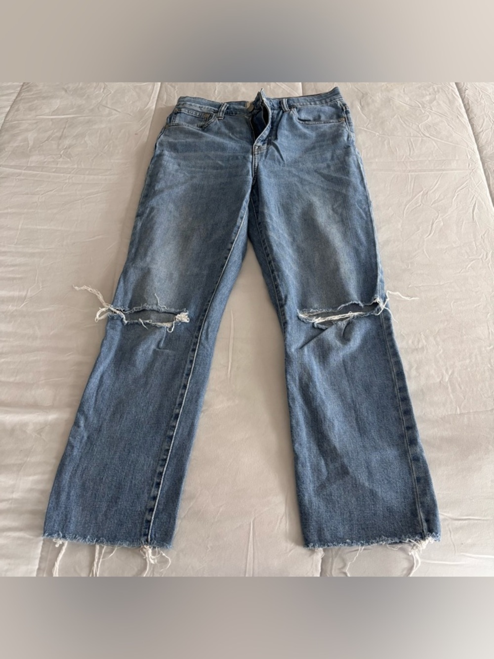 Madewell High-rise Slim Crop Boyjean - Vintage Blue - Size 26